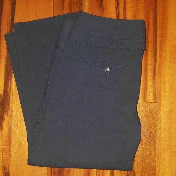 Navy Blue Exact Stretch Capri Pants - Picture 2 of 2